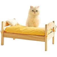 Amazon | 木製犬猫ベッド、木製フレームソファベッド、ユニバーサル